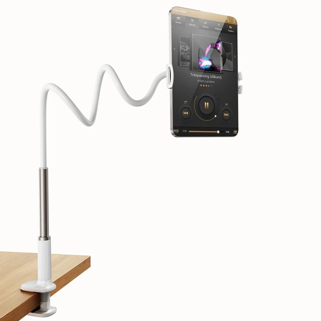 Oatabasf Magnetic Gooseneck Phone Stand Holder with Flexible Long Arm for Bed Lazy Bracket for 4-7" Phone Tablet Stand 4.7-13"