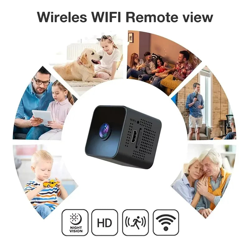 X6 Mini IP Camera WiFi Sports Camera HD 1080P Wireless Security Surveillance Built-in Battery Night Vision Smart Home Micro Cam