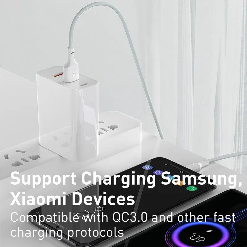 Baseus Fast Charging USB Type C Cable 5A USB C Cable Type C Data Cord for Huawei Charger Cable C For Xiaomi 10 Pro 9