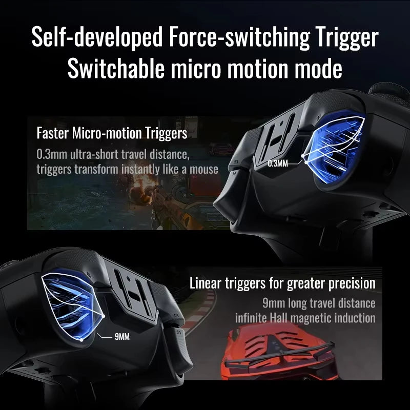 FLYDIGI Vader 4 Pro Gaming Controller Switchable Tirgger Support Elite Force PC NS Mobile TV Box PC Gamer PS Game Boy Gifts