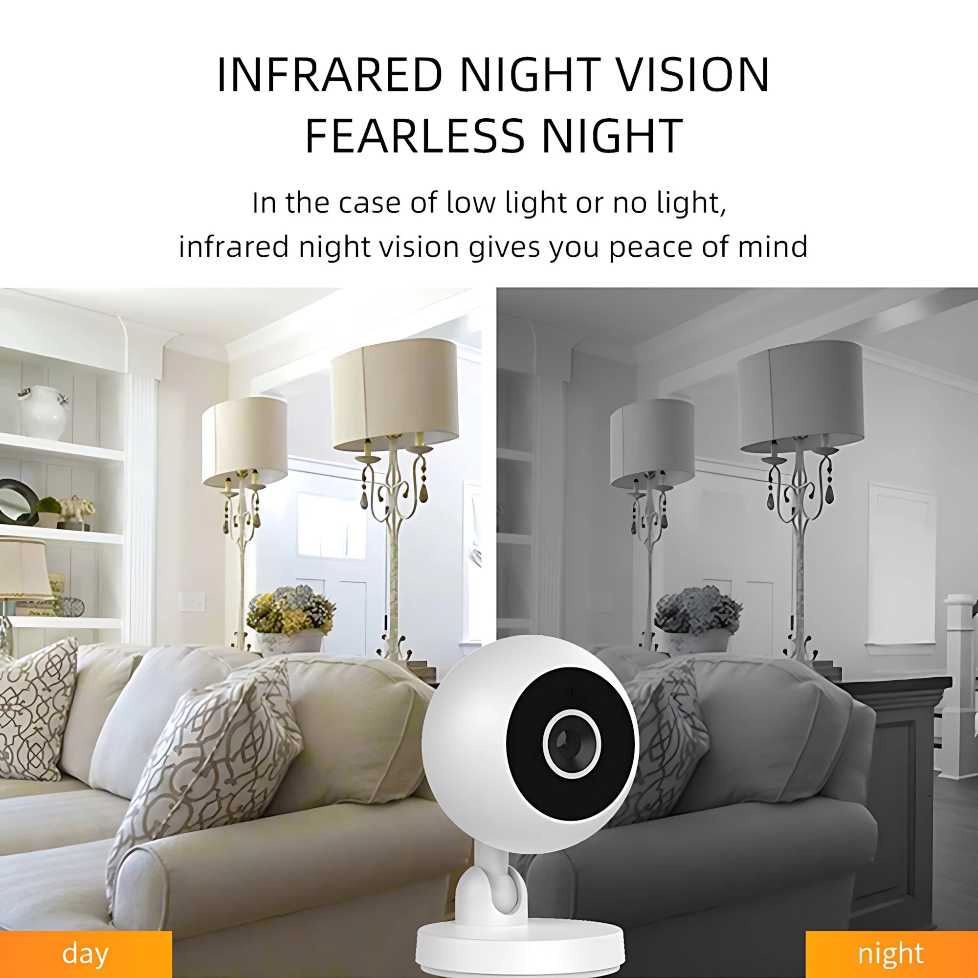 CCTV Smart 1080HD Wi-Fi Smart Home Security Camera 2MP HD Real-Time APP Alerts 2-Way Audio With Motion Tracking For Baby & Pet