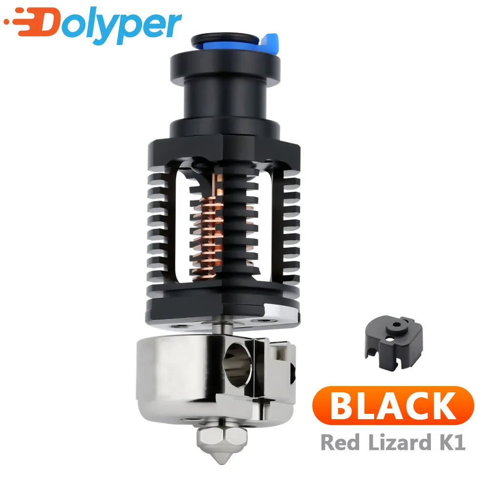 Red Lizard k1 Hotend 3D printer Voron 2.4 Prusa I3 V6 Hotend  Bimetallic  coppered hot end nozzle Titan for Ender 3 V2 extruder