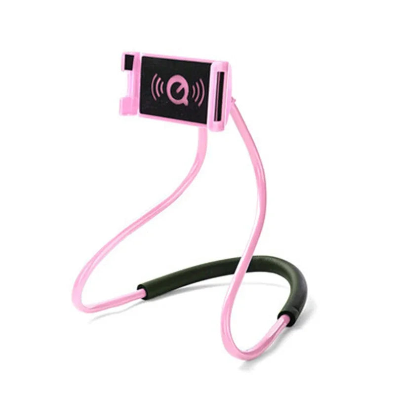 Lazy Hanging Neck Phone Stand Holder Rotatable Mobile Phone Stand Necklace Bracket Bed 360 Degree Phone Holder For Smartphones