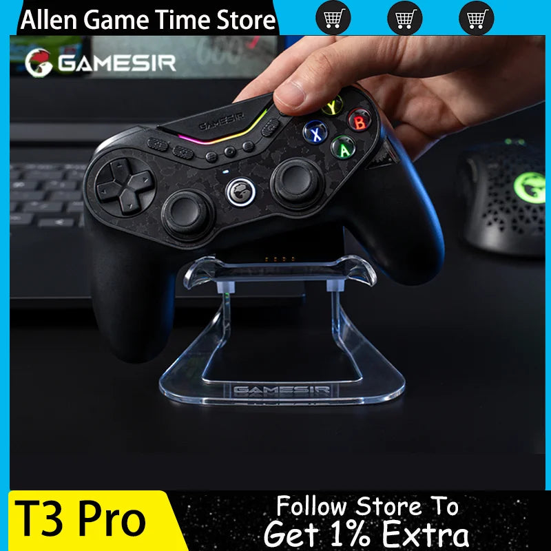 GameSir Tarantula Pro Wireless Bluetooth Controllers With TMR Joysticks Switchable Face Buttons For PC/NS Mobile Phones Custom