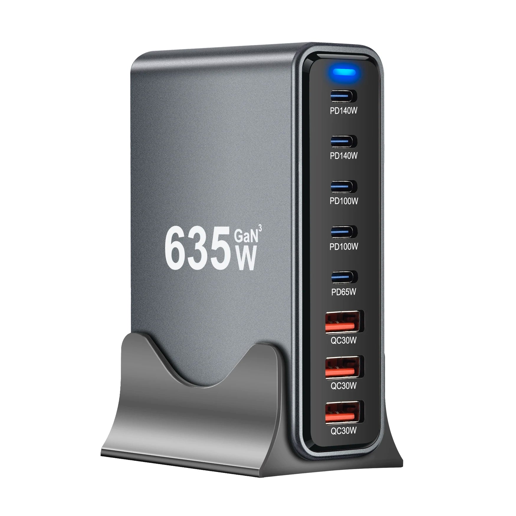 800W/670W/530W Fast USB C GaN Charger Block Dual 140W PD3.1 PPS Fast Charging Station for Multiple Devices Laptop Wall Charger