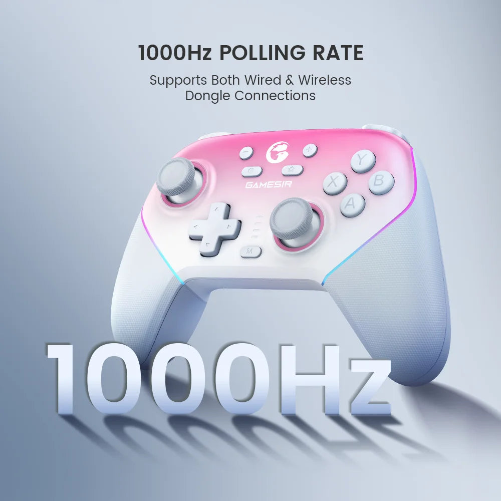 New GameSir Super Nova Wireless Game Controller T4N Pro Gamepad Hall Effect Sticks Analog Triggers for PC Switch Android iOS