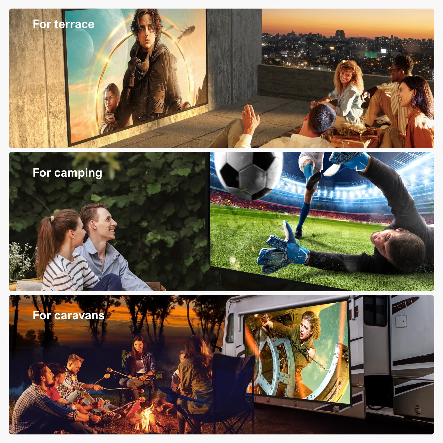 ULTIMEA Photon E-ALR Portable Projection Screen 16:9 4K HD Enhanced Ambient Light-Rejecting Screen For Outdoor, Home Theater