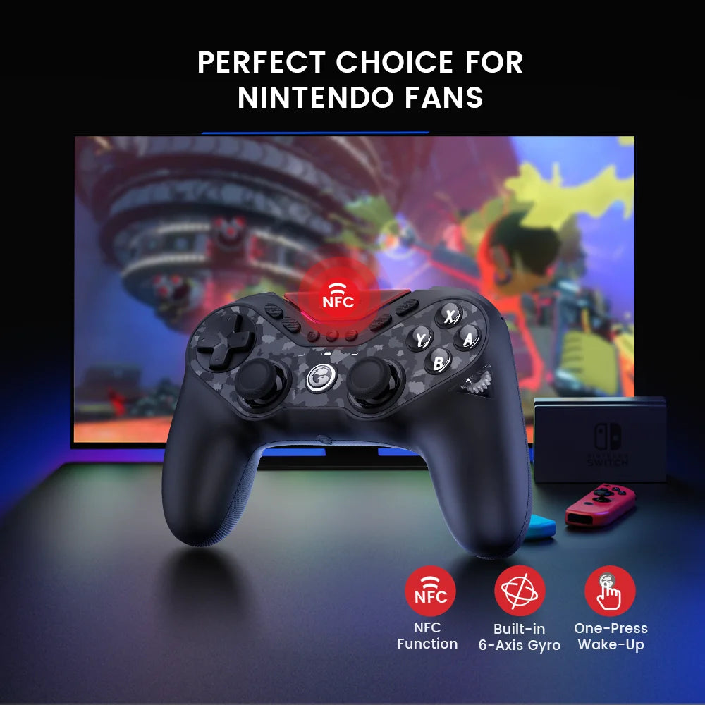 GameSir Tarantula Pro Wireless Bluetooth Controllers With TMR Joysticks Switchable Face Buttons For PC/NS Mobile Phones Custom