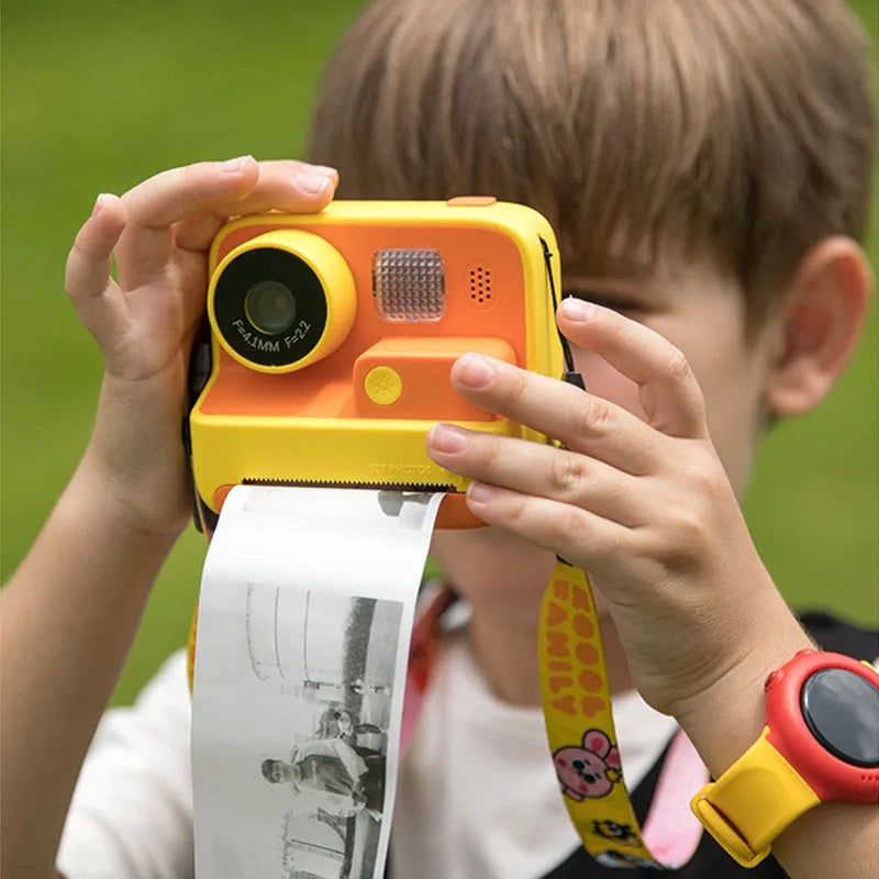 Children Instant Camera Print Camera 2.0" 1080P Video Photo Digital Camera with Thermal Print Paper for Kids Birthday Gift Toys