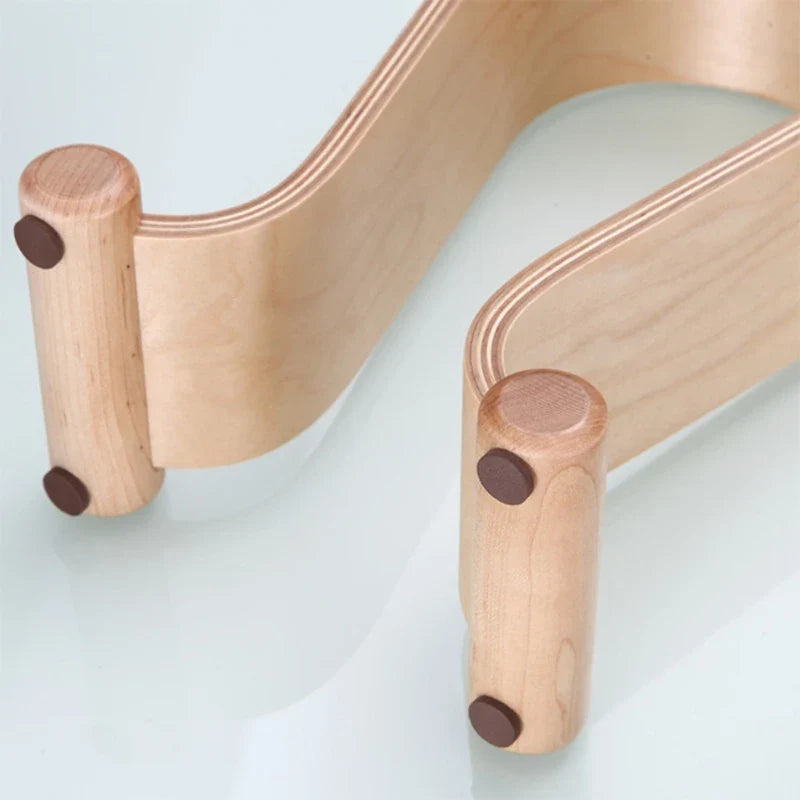 Walnut Wood Headset Stand in Nature Walnut Surface Gaming Headset Holder with Solid Heavy Base for All Headphone Sizes