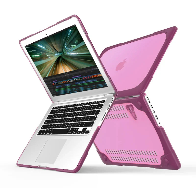 Stand Laptop Case for Air 13 A1369 A1466 MD760 Protection Cover for Retina 13/15 A1502 A1425 MD212 A1398 MC975 MC976 Shockproof