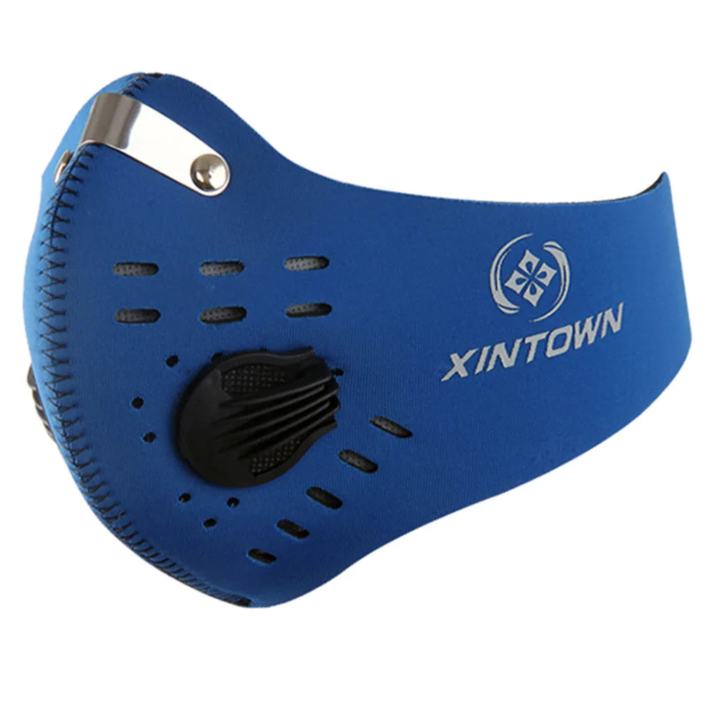 Outdoor Sports Reusable Face Masks for Men Dustproof Masks Activated Carbon Dust Mask with Extra Filter Cotton Halloween Cosplay