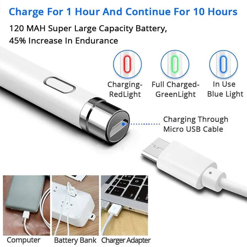 Universal Stylus Pen for Honor Pad 9 12.1 X8 10.1 X9 11.5inch X8 Lite 9.7 V8 Pro 8 12 for MagicPad 13inch 2023 Active Pen Touch