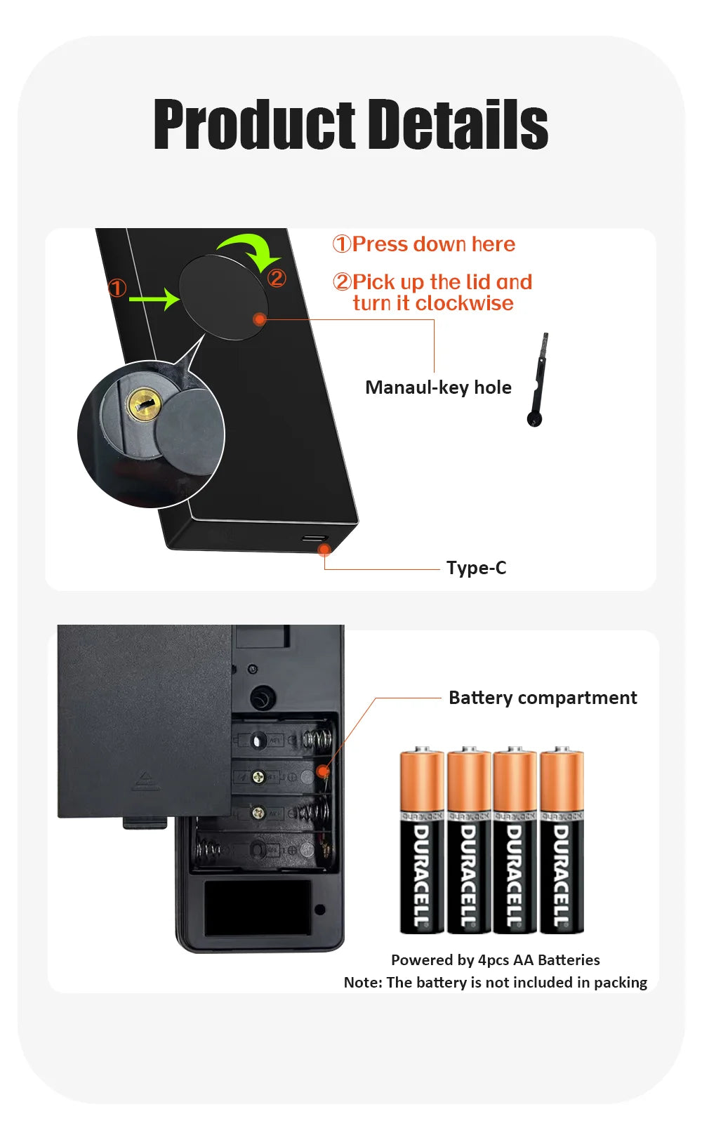 Wifi Smart Fingerprint Door Lock Digital Electronic Lock Fingerprint/IC Card/Password/Key/APP Remote Unlock Work with Alexa