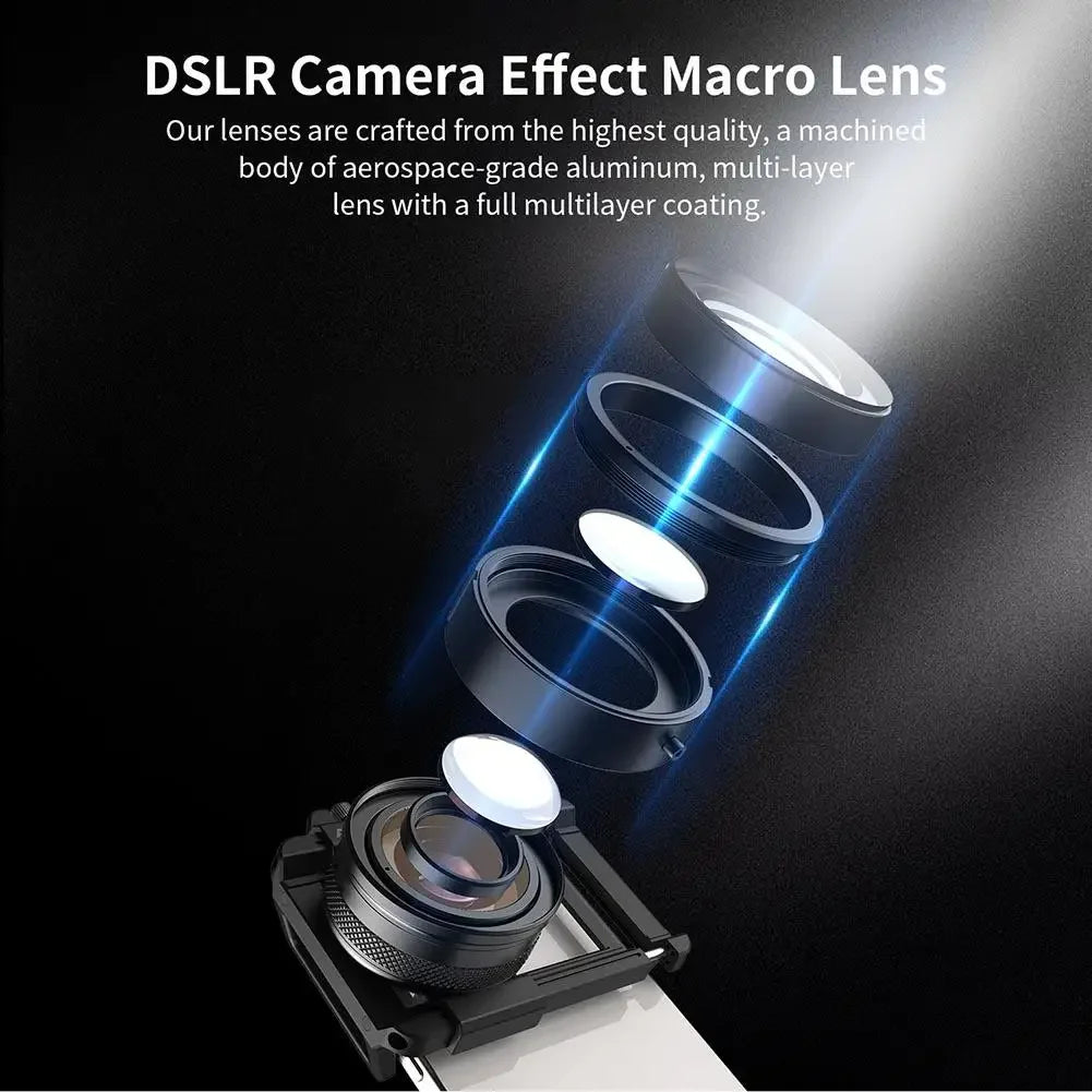 1PC APL-ZM100 Macro Lens 10-20X Zoom Macro Lens High-definition Miniature Mobile Phone Camera Lens With Mobile Phone Holder