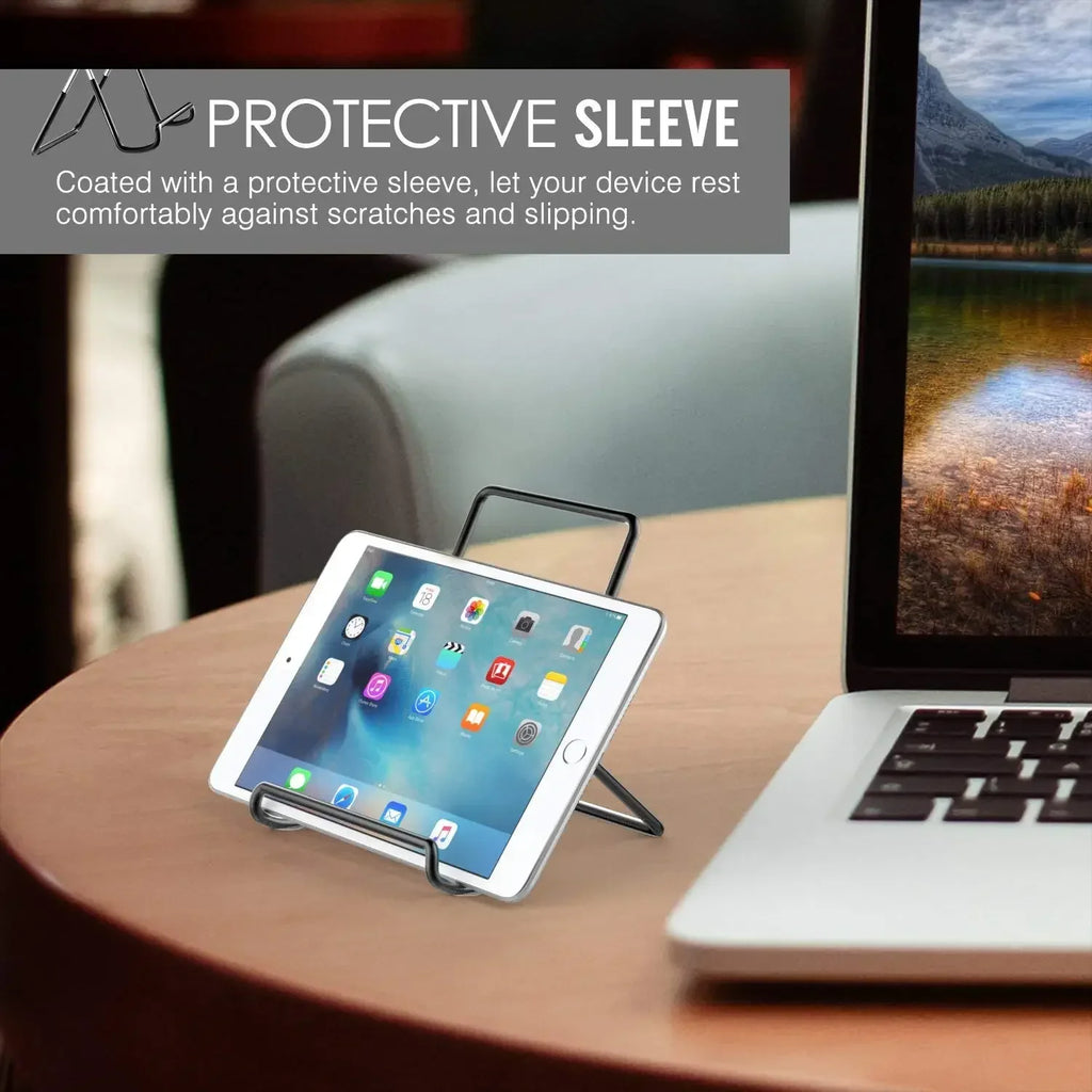 WEFOR Foldable Tablet Stand, Adjustable Portable Metal Holder Cradle for 9-12.9" Tablets, for iPad Pro 11 2018/10.5/9.7