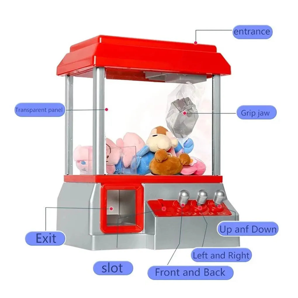 Mini Claw Machine For Kids Safe And Durable Toy Vending Machine Reducing Boredom At Home Down Left As shown