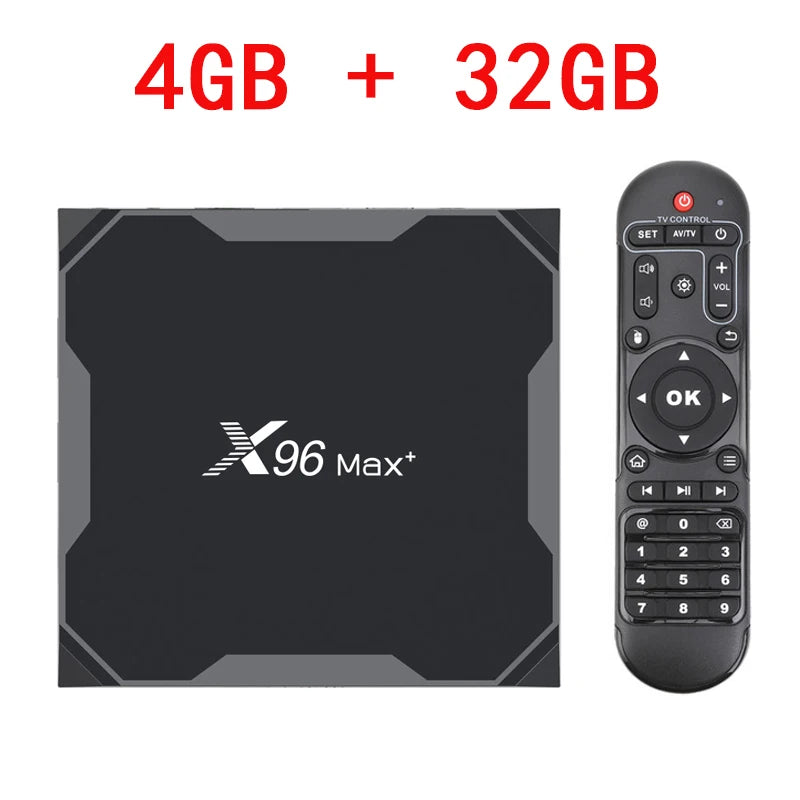 X96 Max Plus Smart TV Box Android 9 4G 32G 64G Amlogic S905X3 Quad Core 2.4G/5G Wifi 4K TVBOX X96Max Media Player Set Top Box