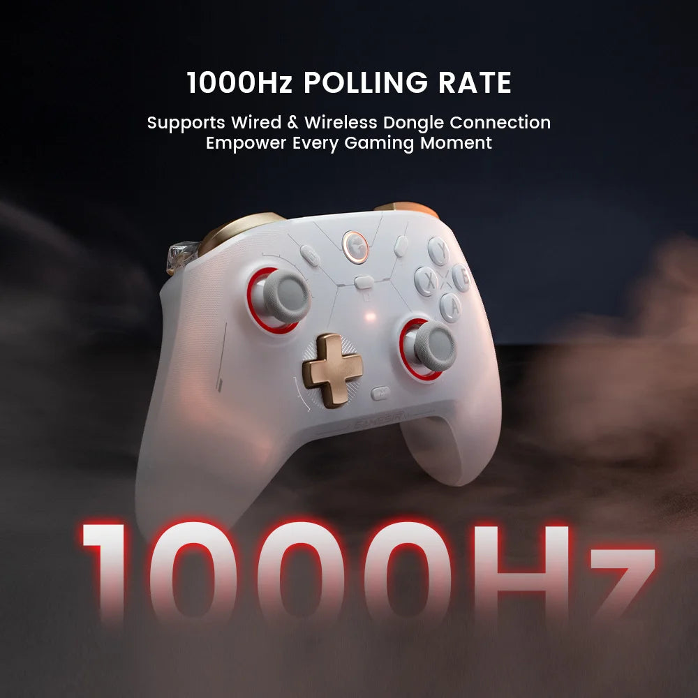 New Gamesir Cyclone 2 Wireless Controller with  Hall effect Controller for PC Steam Switch ios Andrioid Optional base