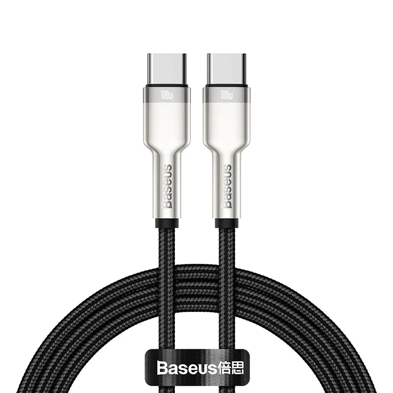Baseus 100W USB C to USB Type C Cable for MacBook Pro QC 4.0 PD USB C Fast Charger Cable for Xiaomi Redmi For iPhone 15 Plus Pro