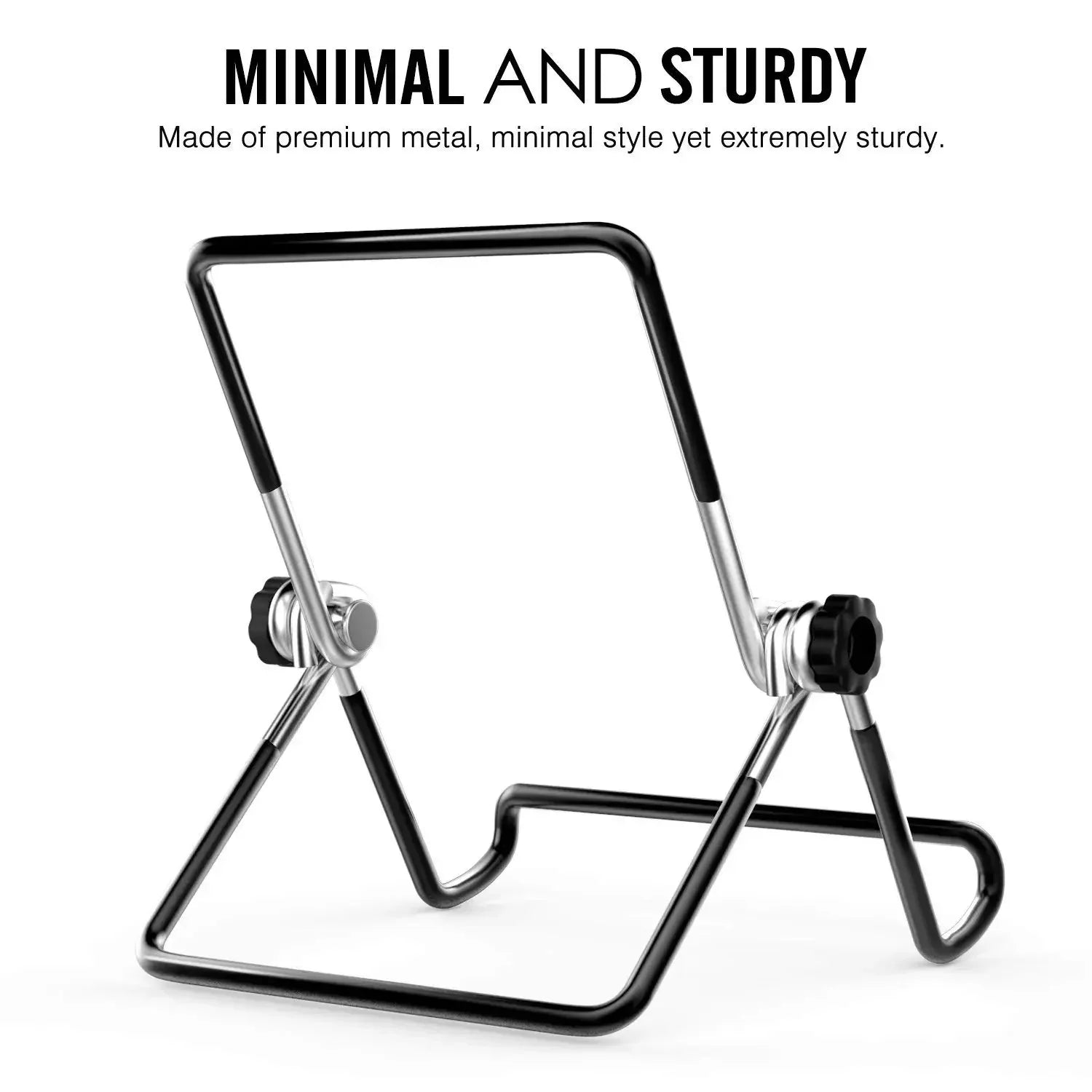 WEFOR Foldable Tablet Stand, Adjustable Portable Metal Holder Cradle for 9-12.9" Tablets, for iPad Pro 11 2018/10.5/9.7