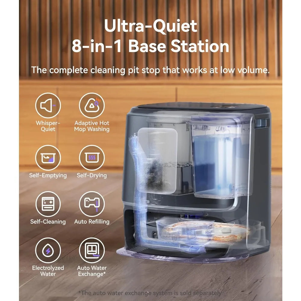 Freo Z Ultra Robot Vacuum and Mop Combo, Dual RGB Cameras and Chips, AI Avoidance, 12000Pa Suction, Real-Time Decisions- HOME