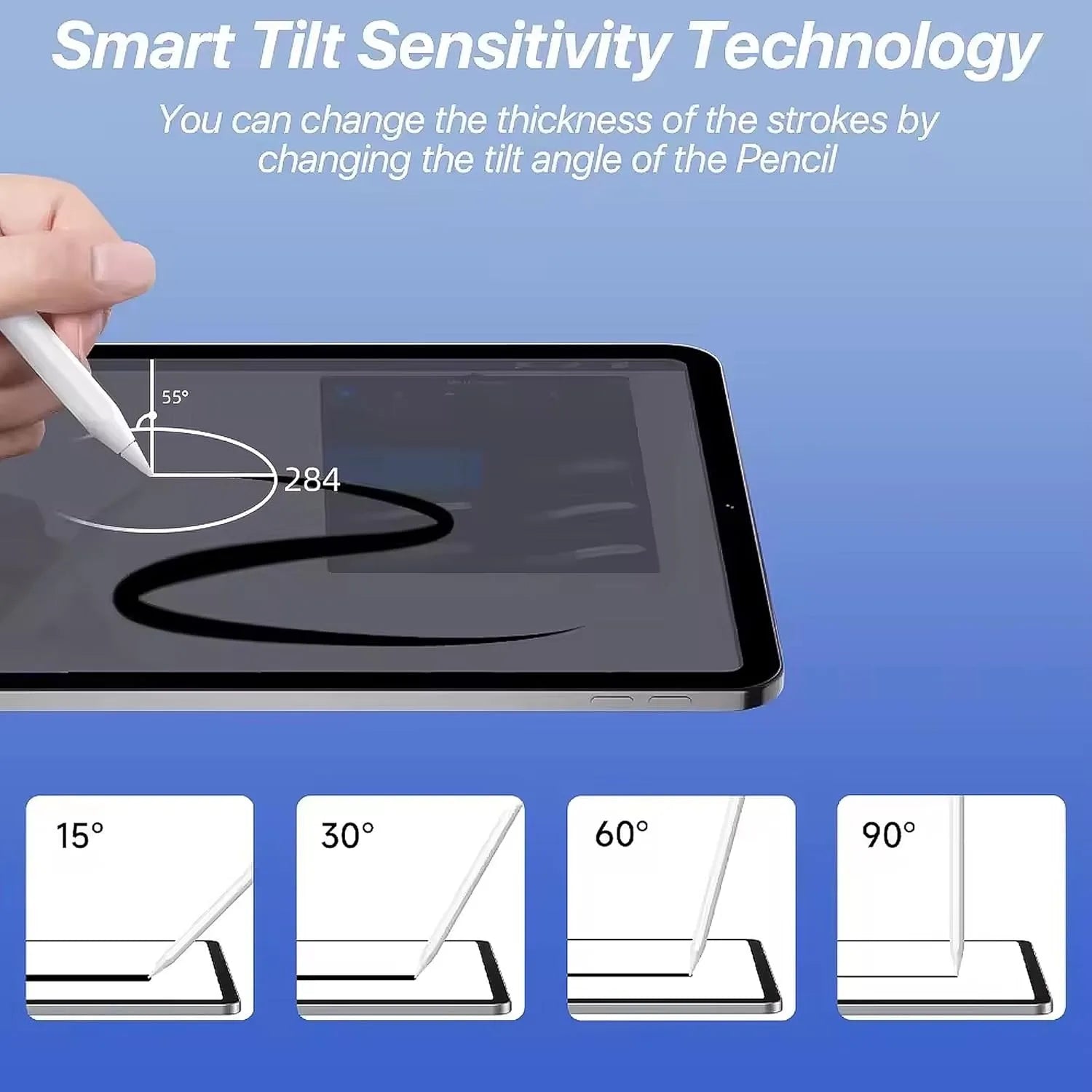 Universal Stylus Pen, Active Stylus Pen Compatible for iOS and Android Touchscreens/Phones, Rechargeable Stylus Pen with Dual To