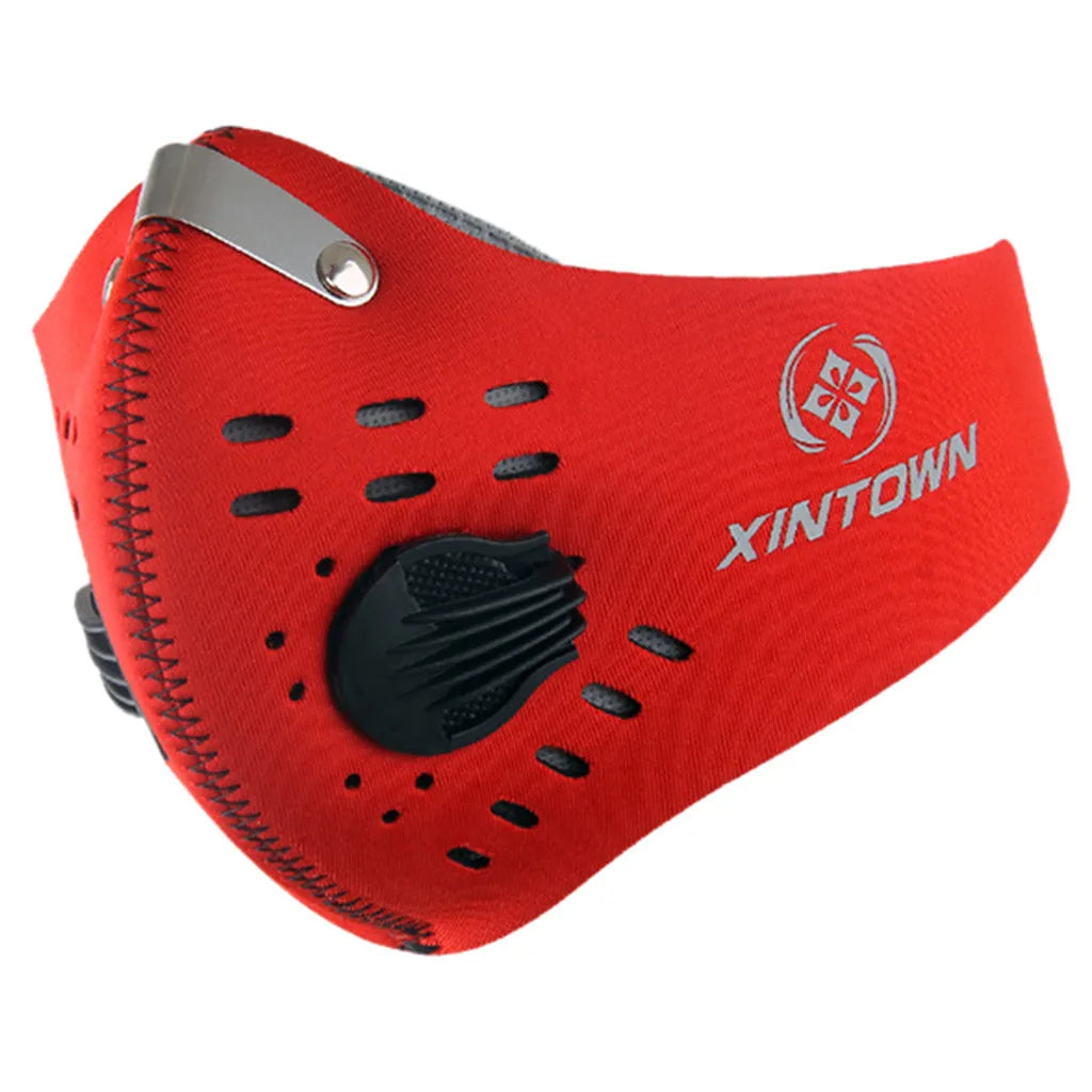 Outdoor Sports Reusable Face Masks for Men Dustproof Masks Activated Carbon Dust Mask with Extra Filter Cotton Halloween Cosplay