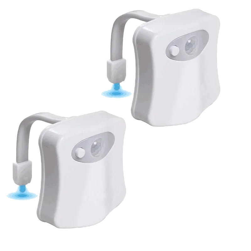Toilet Night Light PIR Motion Sensor LED Light Toilet Bowl Light Washroom Night Lamp Battery-powered 7 Colors Changing Toilet