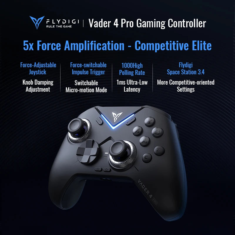 FLYDIGI Vader 4 Pro Gaming Controller Switchable Tirgger Support Elite Force PC NS Mobile TV Box PC Gamer PS Game Boy Gifts