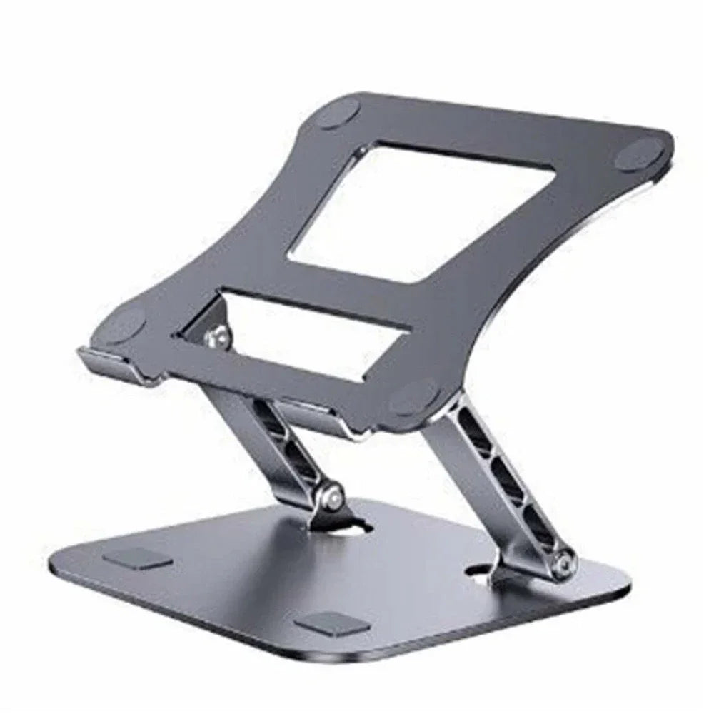 Adjustable aluminum alloy phone and tablet stand folding portable cooling support up to 17 inches