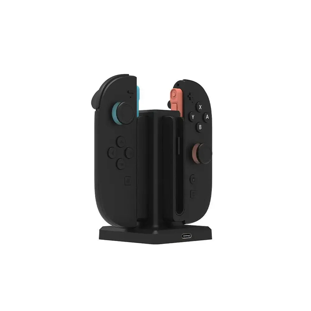 4-in-1 Fast Charging Controller Charger Dock Compatible For Switch 2 With 4 Joycon Lamppost LED Indication Accessories