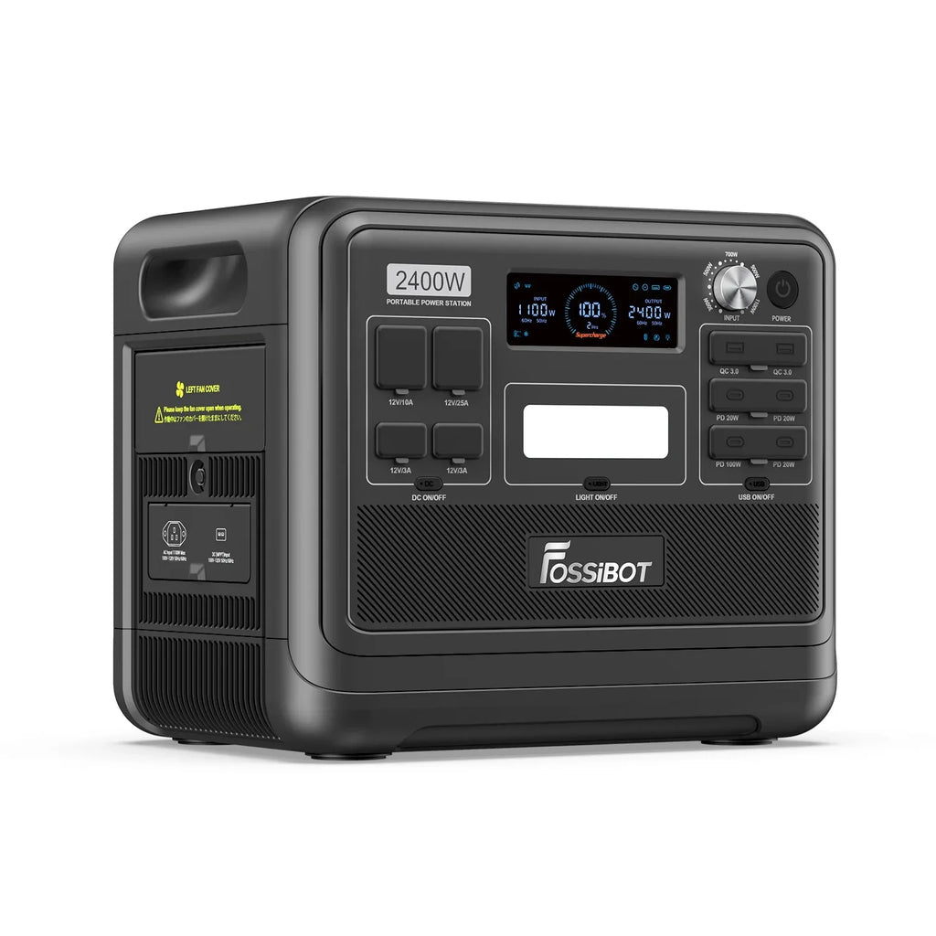 Hot Sale 2400W Solar Power Station Fossibot F2400 with Fast Charger  Long Lasting Time Cheap Power Provider