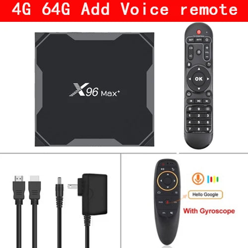X96 Max Plus Smart TV Box Android 9 4G 32G 64G Amlogic S905X3 Quad Core 2.4G/5G Wifi 4K TVBOX X96Max Media Player Set Top Box