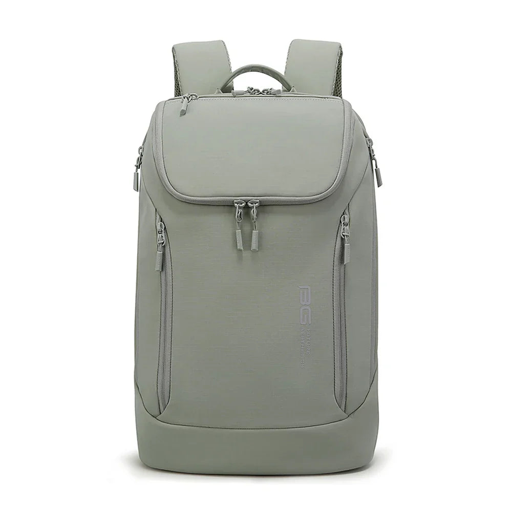 Casual nylon soft anti-wrinkle backpack for 15.6 inch laptop, waterproof and lightweight male travel bag