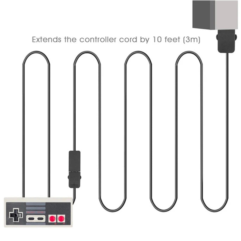 3M Length Wii/SNES mini/SFC Classic/NES Extension Cable,SNES Gamepads Extension Cable,SFC Class Extension Cable