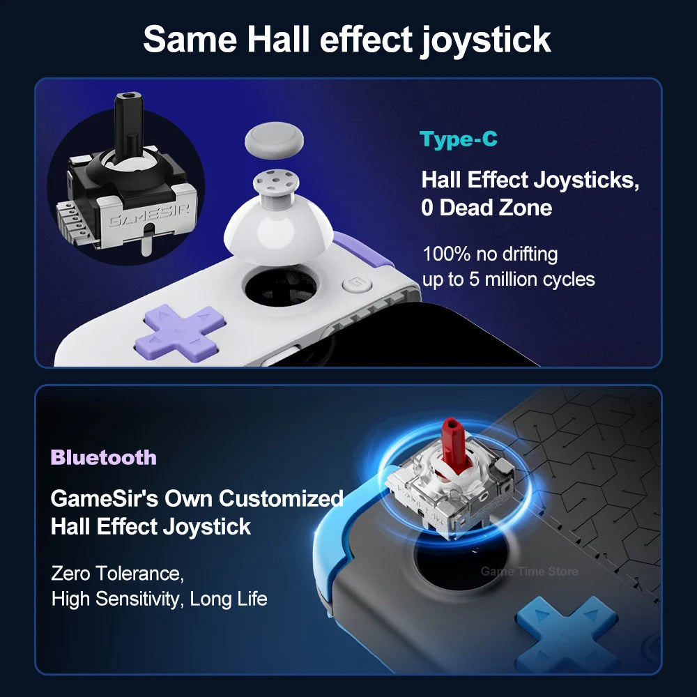 GameSir X2s Bluetooth X2s Mobile Phone Gaming Controller Gamepads Gamepad PC with with Hall Effect Stick for Android iPhone iOS