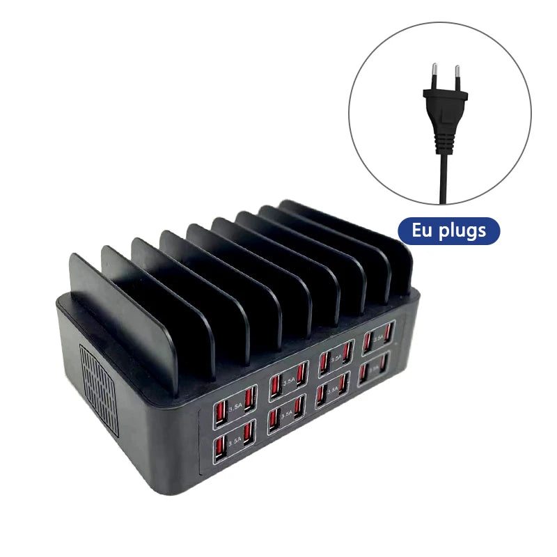 16 port USB hub mounting bracket for refurbished mobile phone USB hub charger, multi port charger bracket