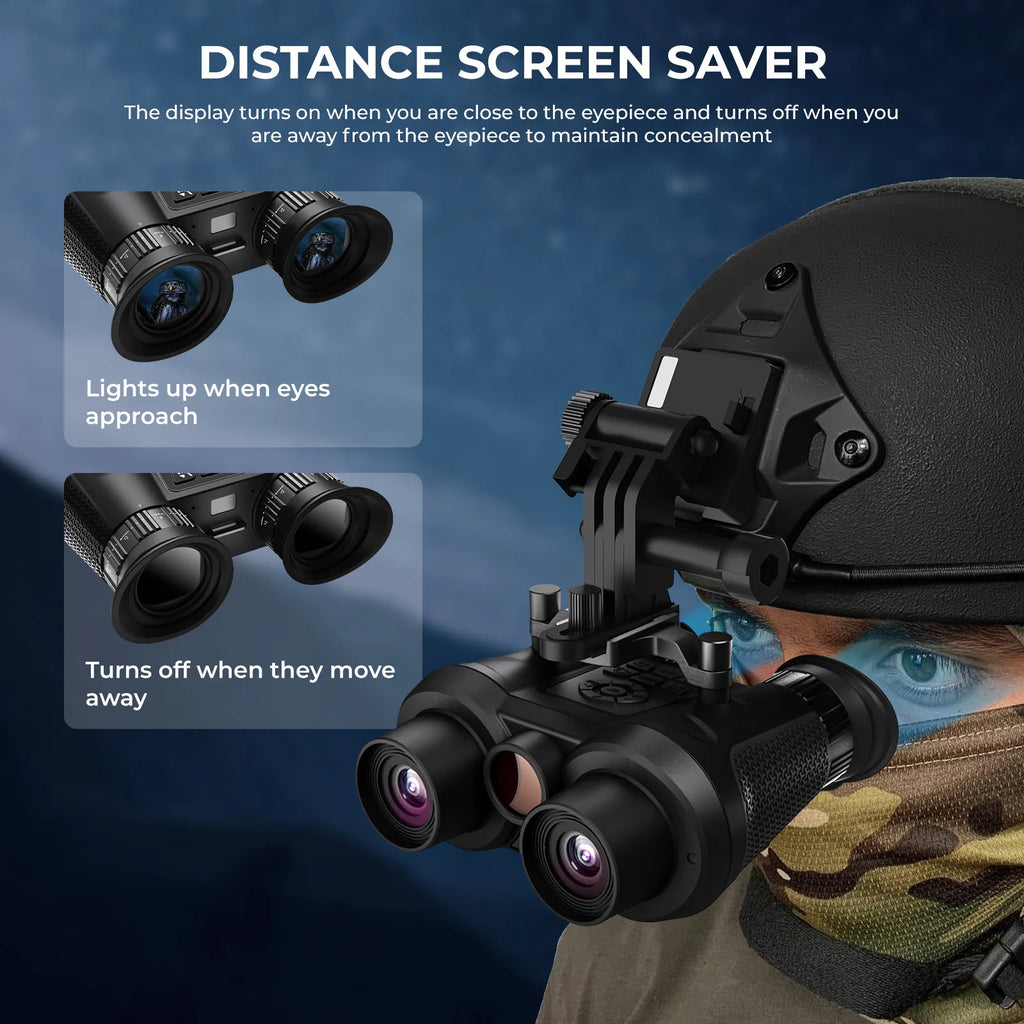 Night Vision Goggles 4K UHD Night Vision Binoculars 3D VR Infrared Vision Tactical Helmet Mounted Night Vision Binoculars