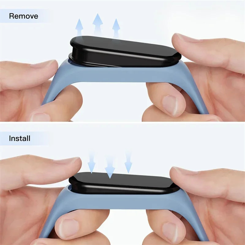 Silicone Watch Strap For Xiaomi Mi Band 7 6 5 4 3 Wristband Bracelet Wrist Straps correa Mi Band 6 7 5 4 Smart watch Accessories