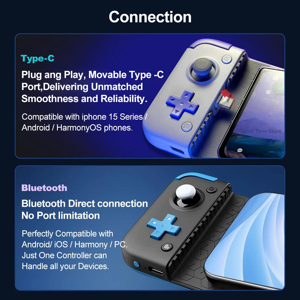 GameSir X2s Bluetooth X2s Mobile Phone Gaming Controller Gamepads Gamepad PC with with Hall Effect Stick for Android iPhone iOS