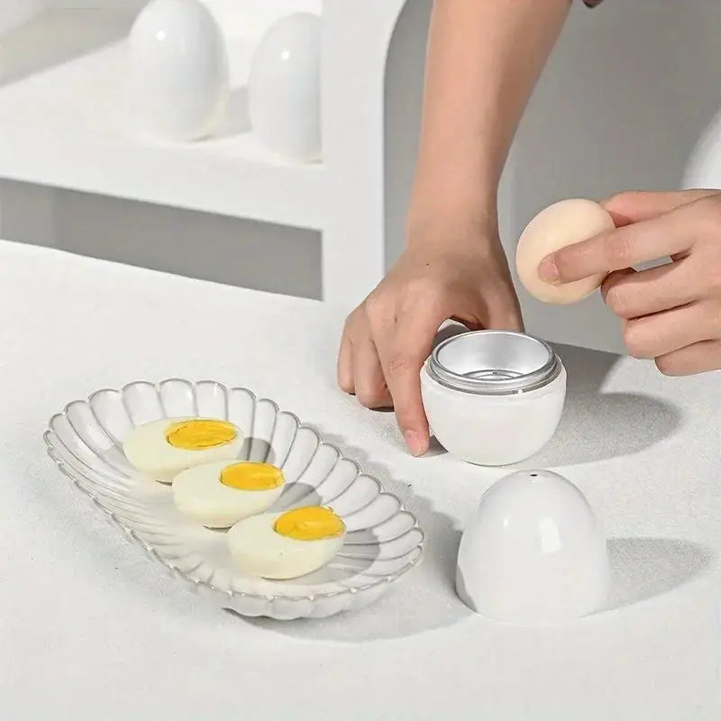 Microwave Eggs Steamer Boiler Cooker 1/4 Eggs Capacity Easy Quick 5 Minutes Hard Or Soft Boiled Kitchen Cooking Tools