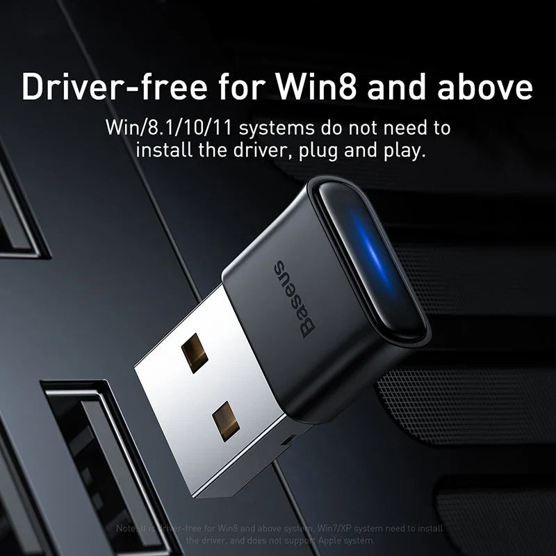 Baseus USB Bluetooth Adapter Bluetooth 5.1Music Audio Receiver Transmitter For PC Speaker Laptop Wireless Mouse USB Transmitter