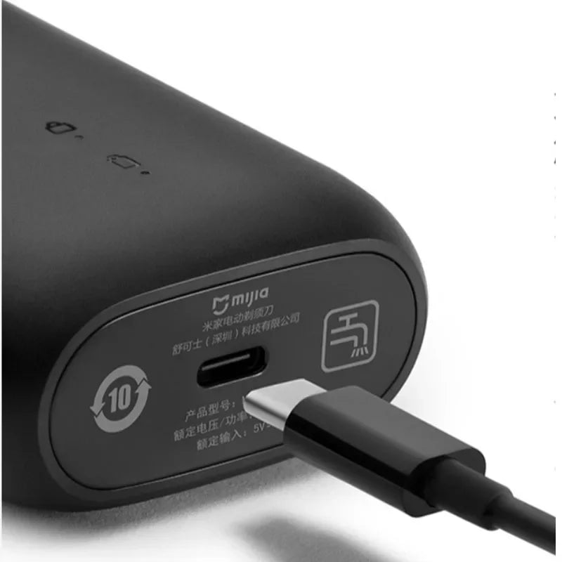 XIAOMI MIJIA S100 Electric Shaver Twin Blade Portable Dry Wet Razor Beard Trimmer Cutter USB Rechargeable For Men Razors Machine