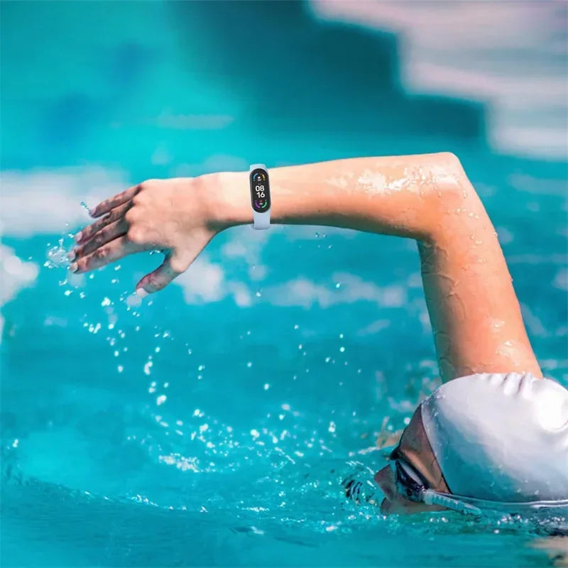 Silicone Watch Strap For Xiaomi Mi Band 7 6 5 4 3 Wristband Bracelet Wrist Straps correa Mi Band 6 7 5 4 Smart watch Accessories