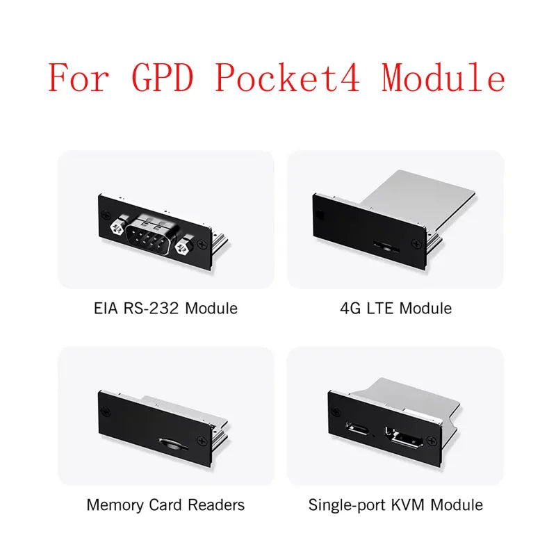 Original Module For GPD Pocket 4 RS-232 /Single KVM /4G LTE Module For Pocket 4 Windows Touch Screen Mini Pocket Game Laptop