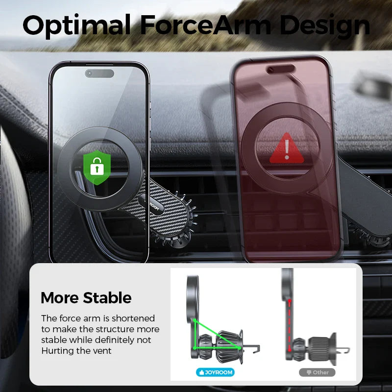 JOYROOM Magnetic Car Phone Holder 20xN55 Magnet Air Vent Car Phone Mount Strong Magnet 360° Flexible Car Phone Stand For iPhone